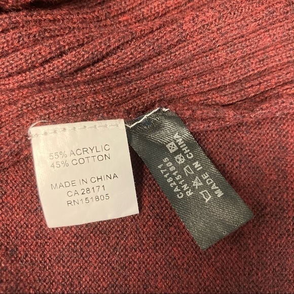 PAPA VANCOUVER Sz L Cocoon Knit Side Ribbed Jersey Crew Neck  Tunic Dress - Picture 7 of 7